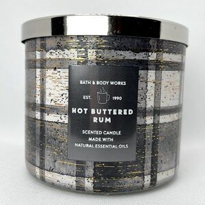 BBW Hot Buttered Rum 3 Wick Candle